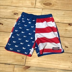 Youth small vineyard vines USA bathing suit